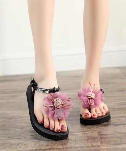 Vacation Flip Gray 2025 Flops New Style Beach Flower