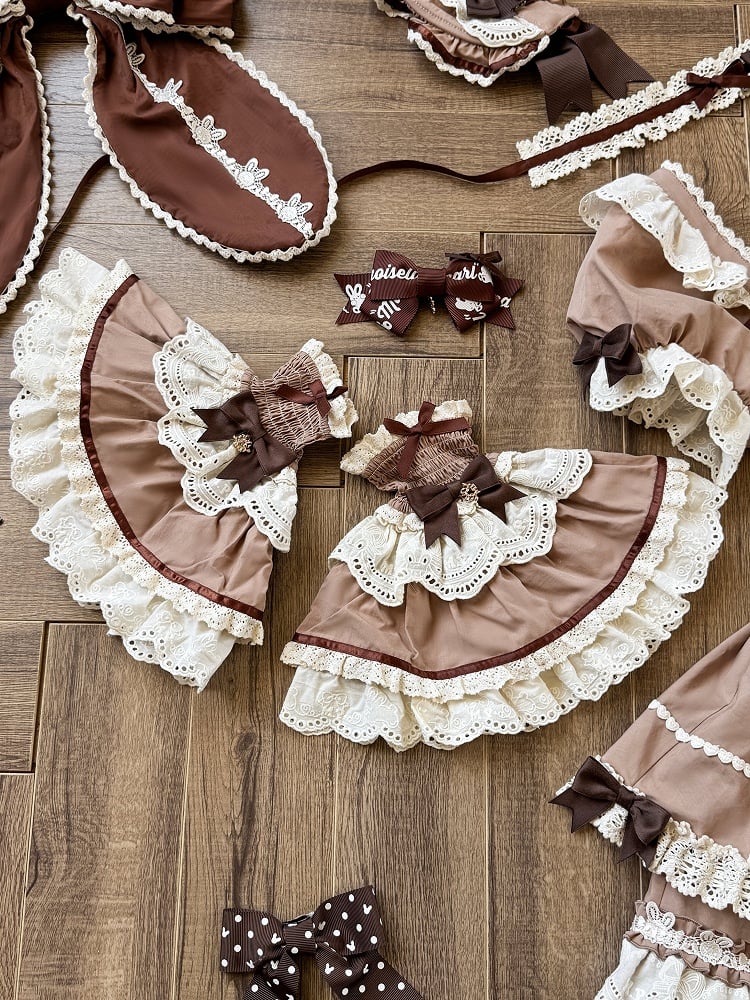 Pink Blue Cuffs / Brown Wrist