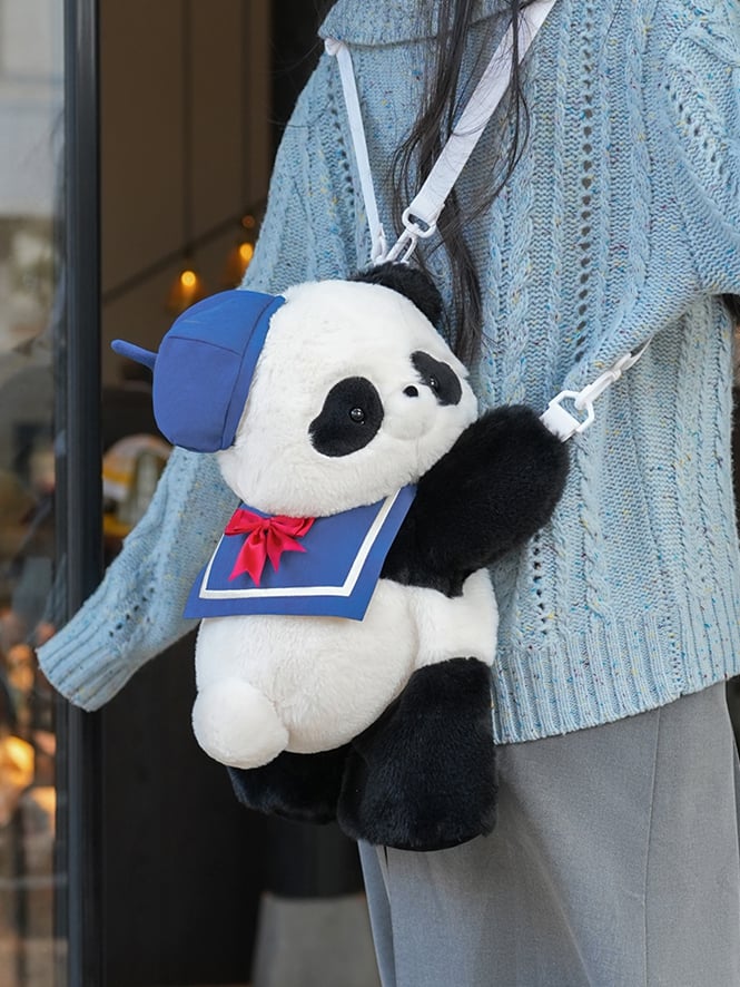 Decorated Middle/Large Sailor Blue Size Bowknot + Collar Hat