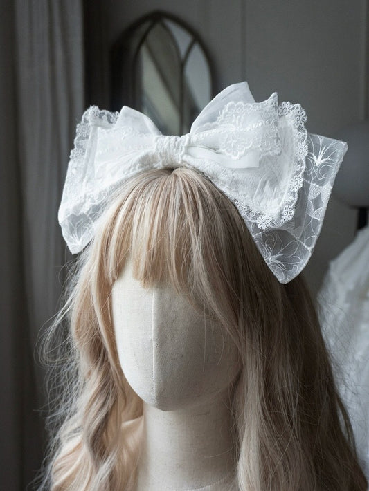 Ivory Headband, Hair Clip & KC Accessory Set - Sleepless Unanswered