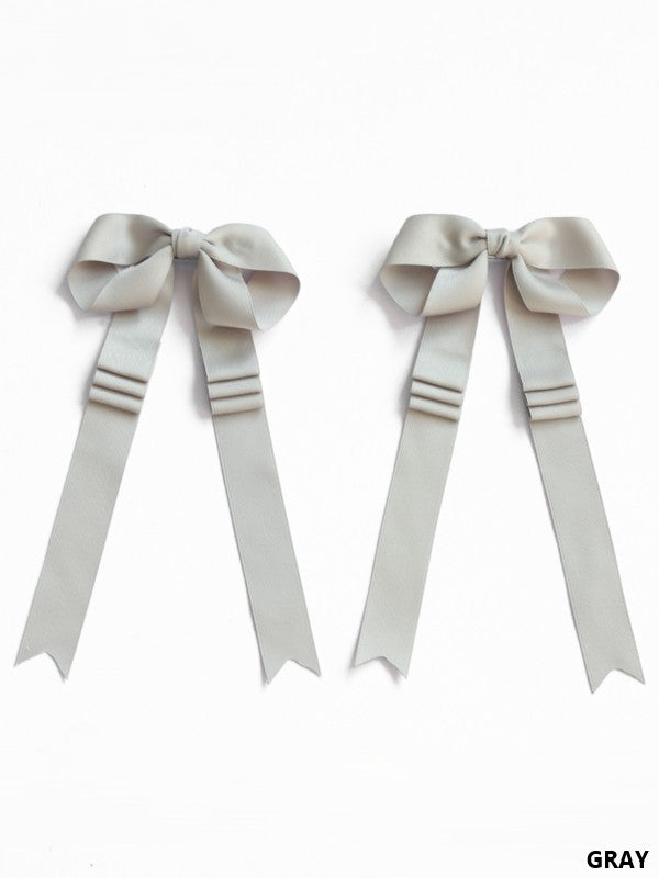 18 Long Ribbon Satin Lolita Options Bowknot Hairclip Color