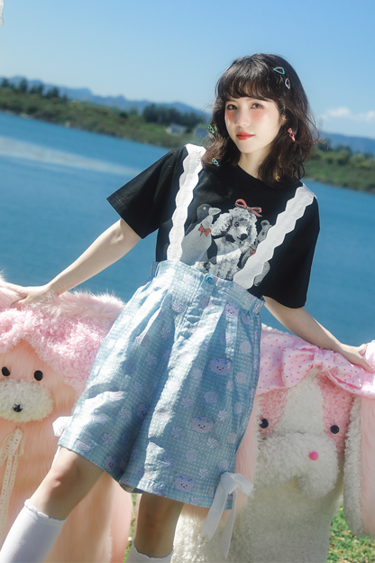 クマペンギンコラージュヴィンテージTシャツ