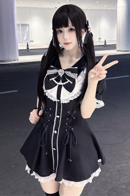 パフパンツインナーリボン＋トップスリーブ