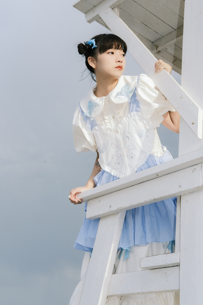 ジャンパースカート エプロン ハートバニー