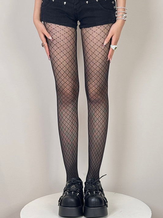 Tights 6 Color Pattern Options Y2K Diamond