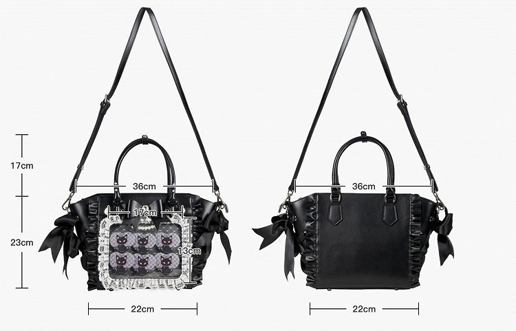 Ita Capacity – Jirai Trim White Kei Large Tote Lace