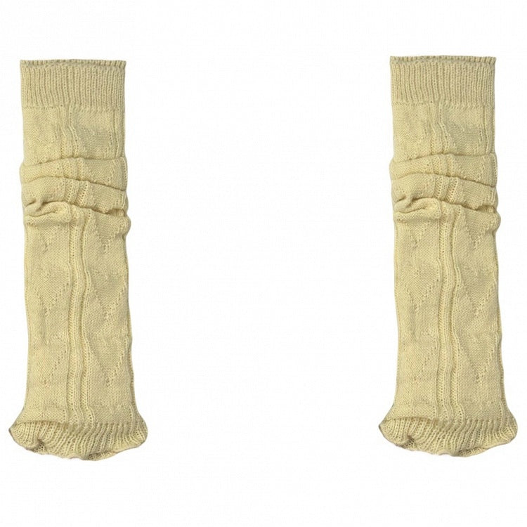 ニットブルー/イエロー/ブラック/ホワイトレッグウォーマー