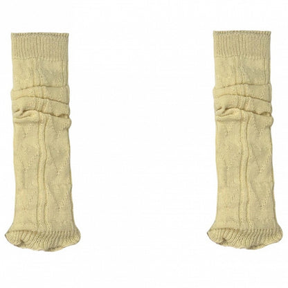 ニットブルー/イエロー/ブラック/ホワイトレッグウォーマー