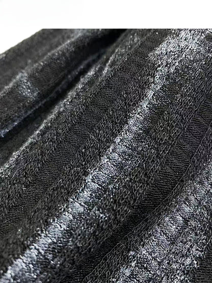 Black Asymmetrical Neckline Top