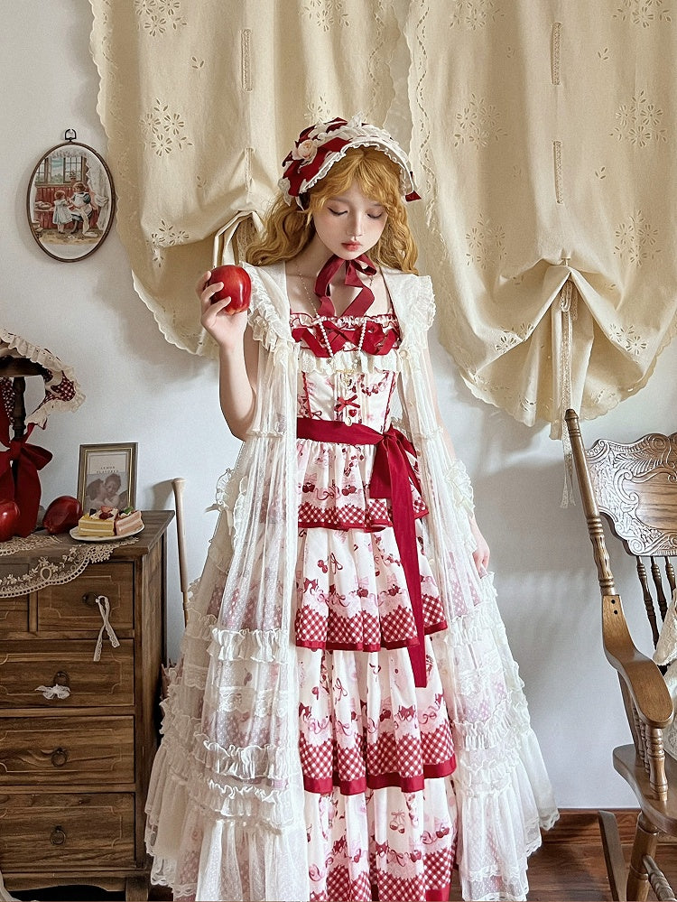 Weißes Überkleid mit Kapuze und Knopfleiste vorne