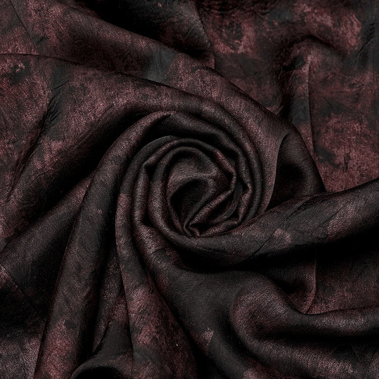 Shirt Black Men's Goth Red