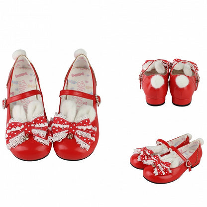 with Bow Shoes Red at Mary Jane Top Sweet Lolita