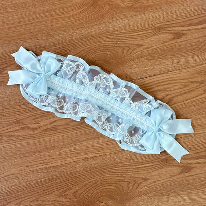 Blue Bowknots KC Hairband / Pink