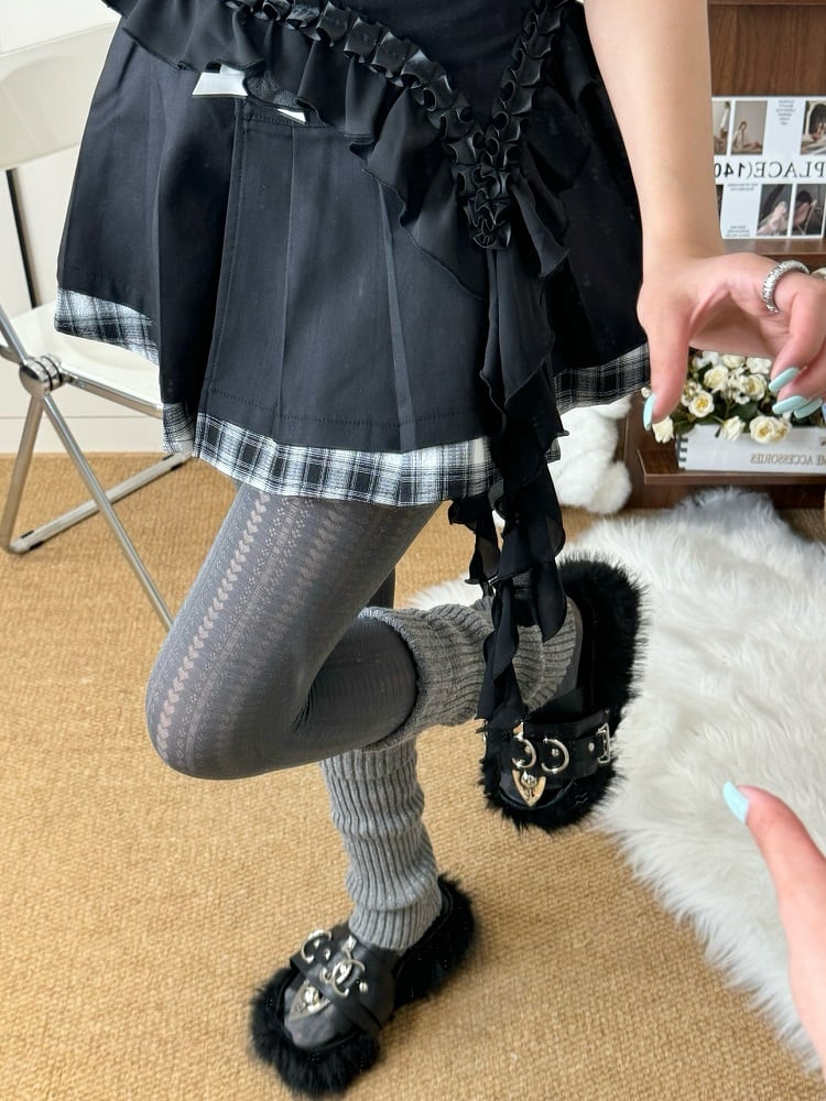 Colors Pattern Heart 5 Vertical Tights Stripe