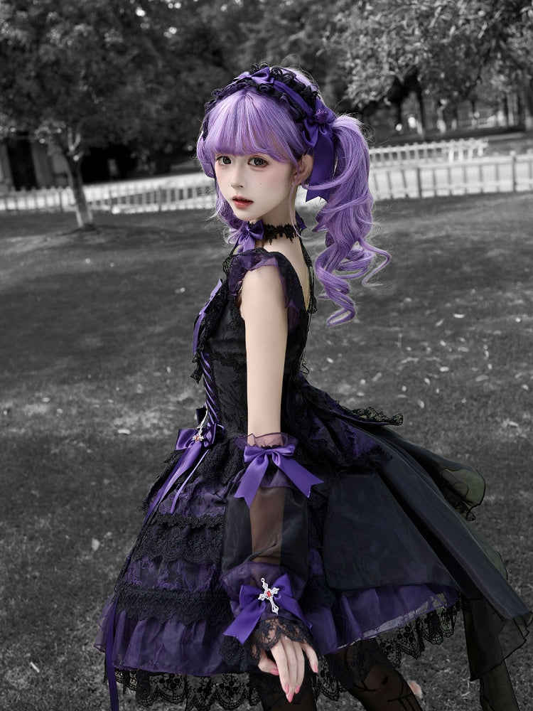 Gothic Lolita Bowknot Hairband Available in 2 Colors - Dream Flower Box