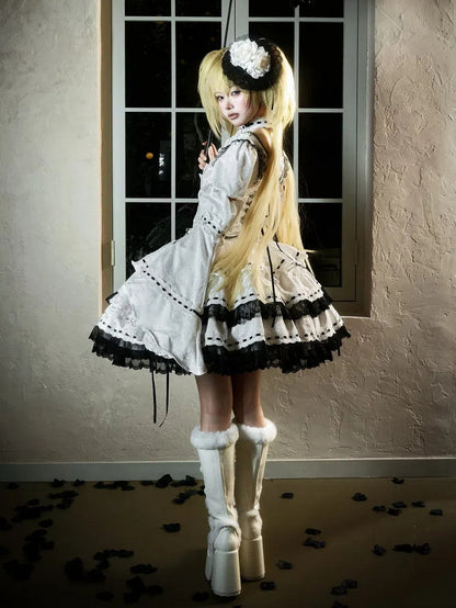 Girl Sleeves Top Outfit Skirt Lolita Detachable Fanart Magic Fashion Puff Gothic +