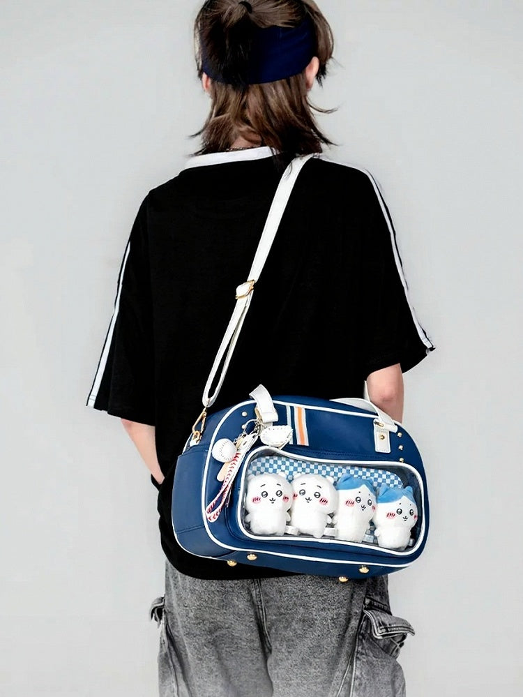 2-Color Sport Large Capacity Ita Crossbody Bag