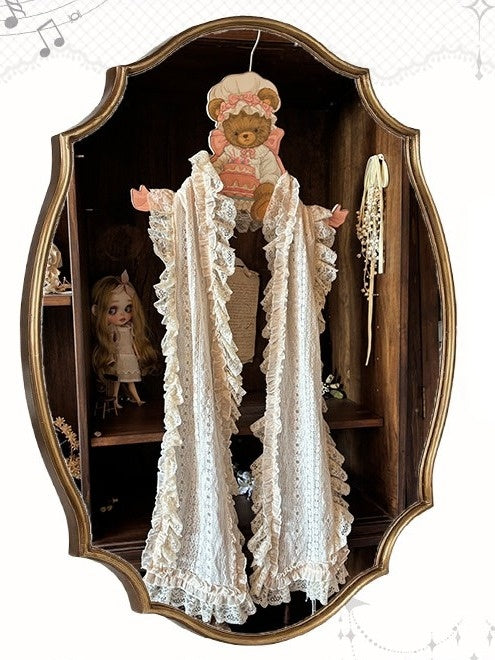 Champagne Cape with Lace Embellishments - Sweetheart Macaron Lolita
