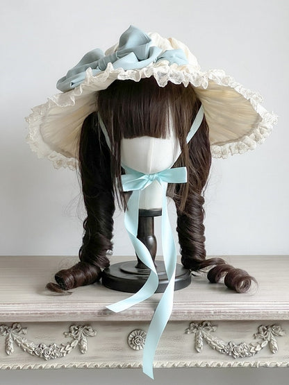 Lolita Hat Bowknots Lace and – Trimmings Options Adorned with Color 4 Sweet