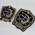 Badge Metal Preppy Dark / Green Embroidered