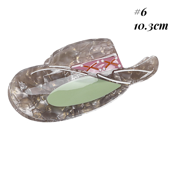 Western Town Life Inspired Hair Claw Clip