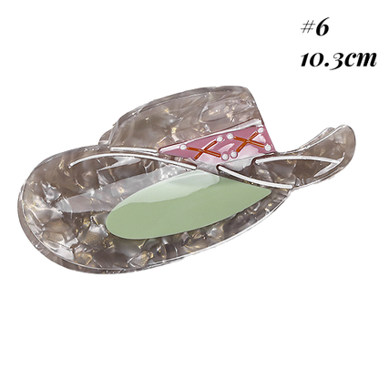 Western Town Life Inspired Hair Claw Clip