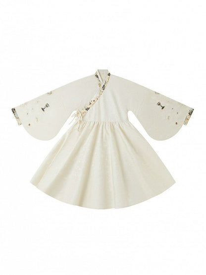 New Chinese Style Hanfu Alice in Wonderland Lolita Dress with Embroidery Details - San Sheng Du