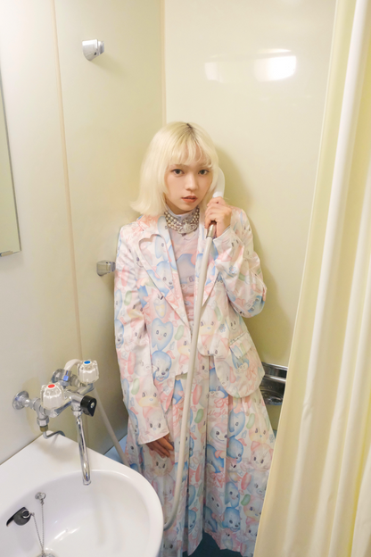 ジャケットy2k + 襟付きスカートファンタジー