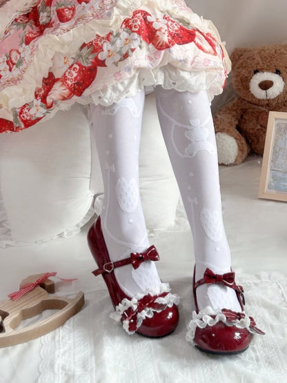 Lace Detail Ruffled