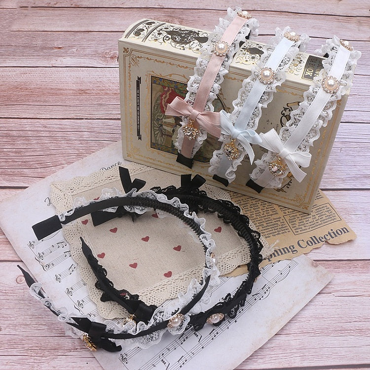 Kei 6 KC Bowknot Color Options Lace Jirai Rhinestone