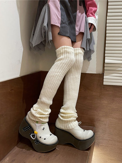 Leg 70CM Warmers Knitted Color Options 15