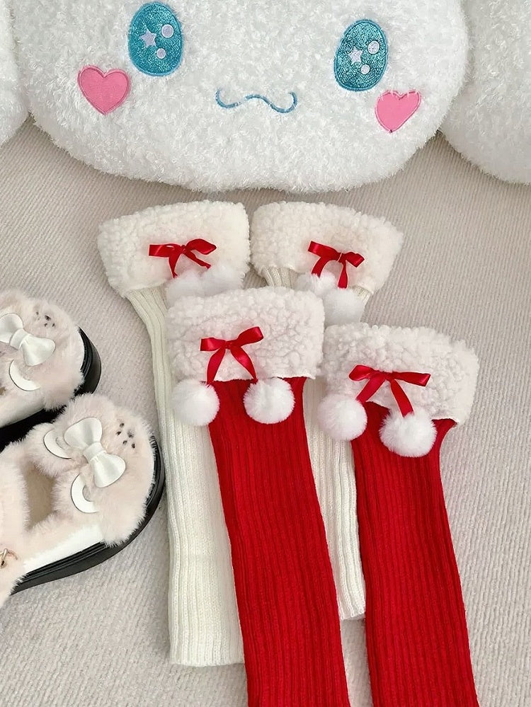 Leg Warmers Pom-Pom - 40cm 2 Colors