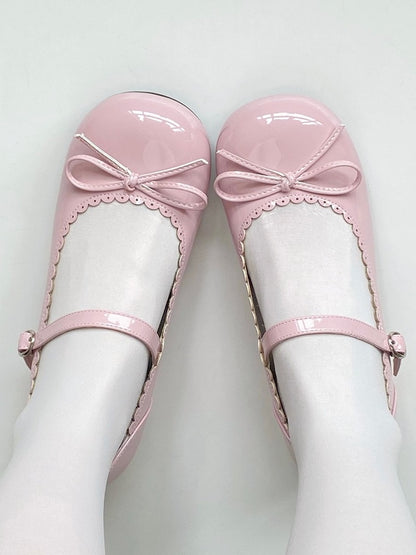 Pink Lolita Sweet Heel Bow 3cm Embellishment with Janes Mary