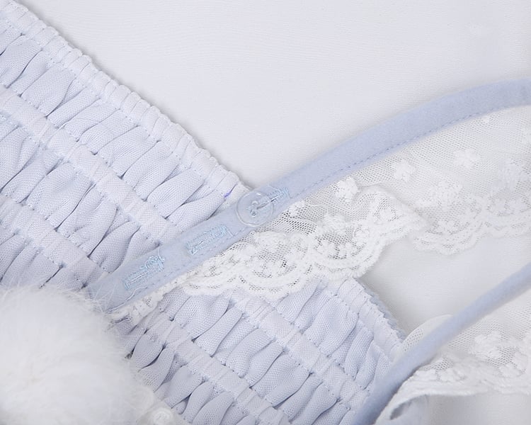 Set Overlay Purple Castle Print Trim Moon Cape Snow with Skirt Plush Light Lace Dress Lolita Jumper