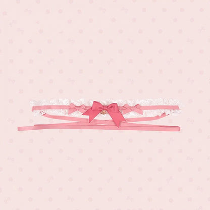 Rosa Choker Braun Blau /