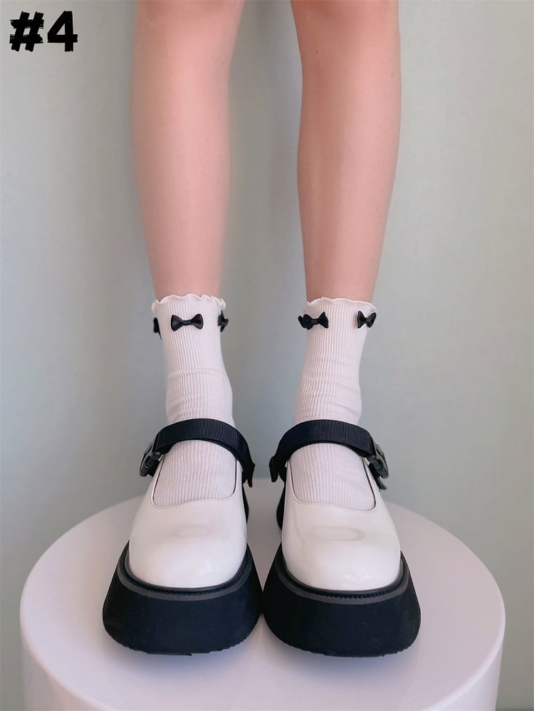8 Optionen Lolita-Söckchen mit Rüschenbündchen