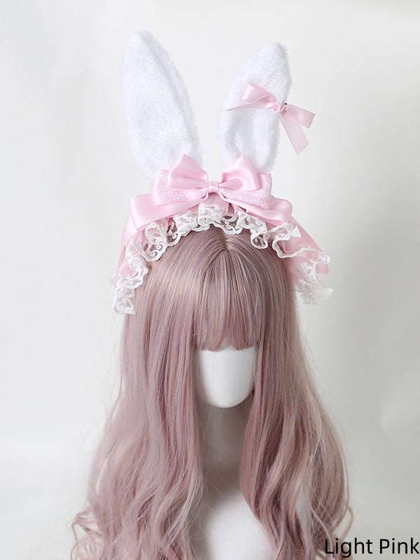 Colors Detachable Small 9 KC Ear Bunny with Bowknots Lolita Sweet Bowknot