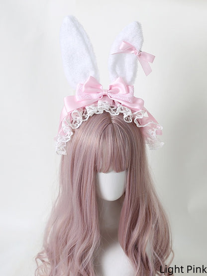 Colors Detachable Small 9 KC Ear Bunny with Bowknots Lolita Sweet Bowknot