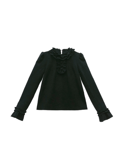 ラッフルフリルスカートサスペンダー+トップチェック