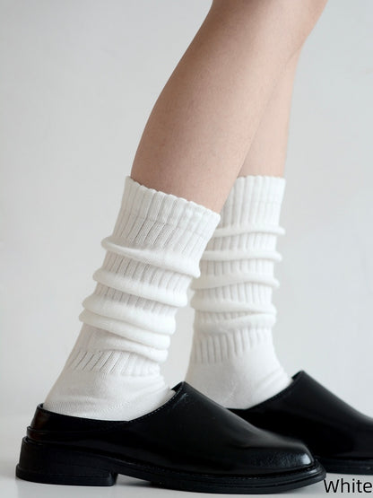 Colors Color Socks Calf Minimalist Solid 6 Loose
