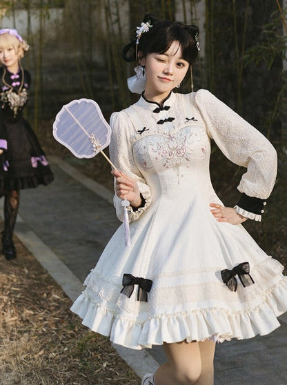 Mädchenkleid Schleife Chinesisch Süß