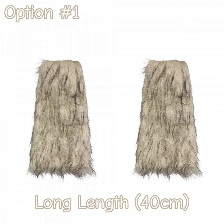 Available) Fur Lengths Faux Warmers Layered Leg (2