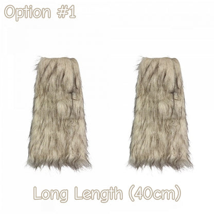 Available) Fur Lengths Faux Warmers Layered Leg (2