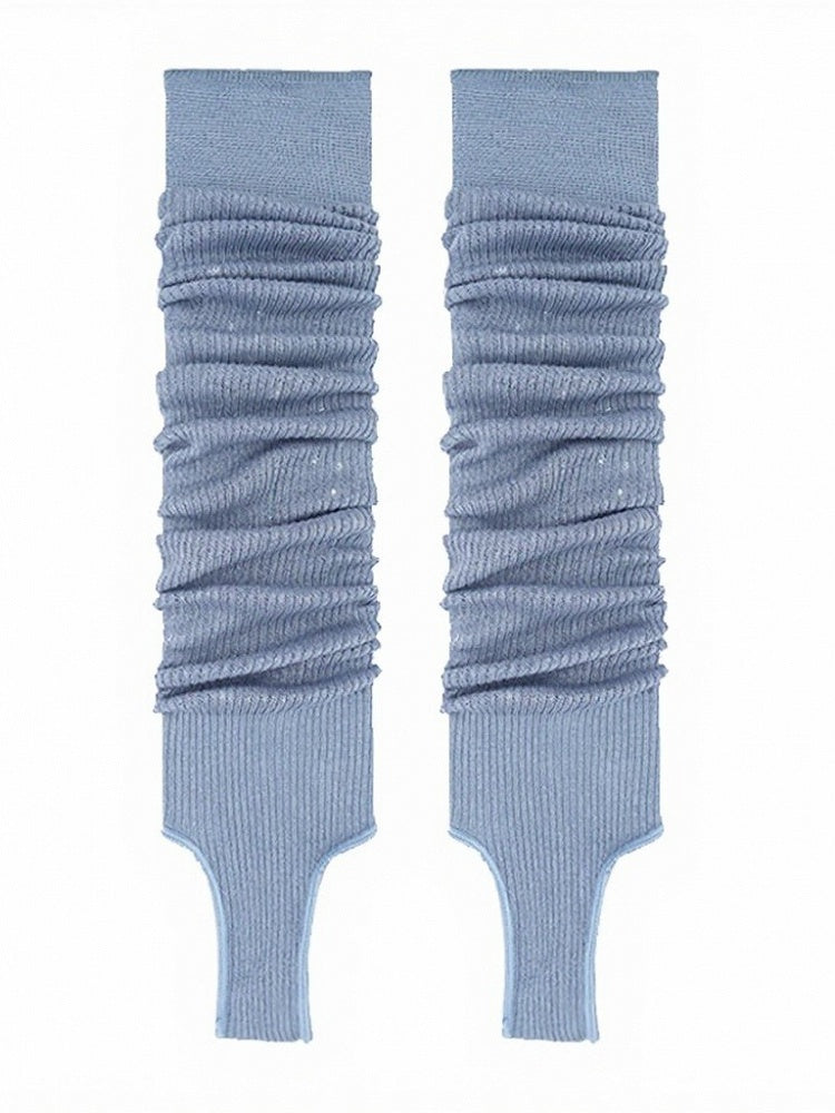 Minimalist Ribbed Ruffle Leg Warmers in 7 Colors - ModaSwings