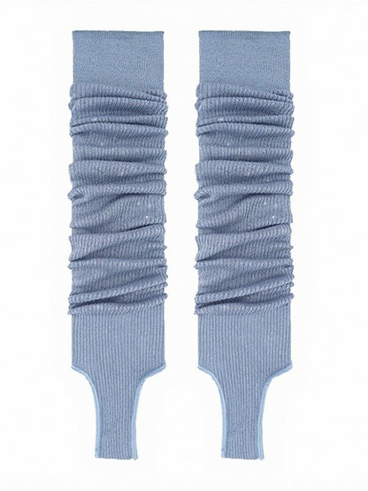 Minimalist Ribbed Ruffle Leg Warmers in 7 Colors - ModaSwings