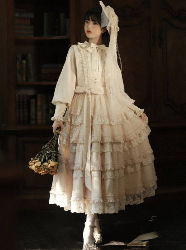 Segmented Set-up Tailored Undot Lace Lolita