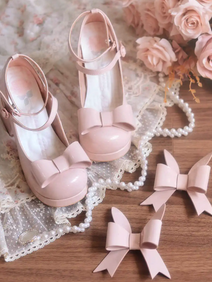 Heels Bunny Ears Ribbon High