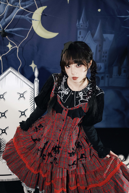 ドラキュラチェックノースリーブトップス