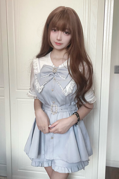 Reservations Sweet Shorts Top Ruffle Sailor + Dark