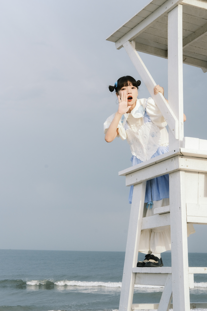 ジャンパースカート エプロン ハートバニー